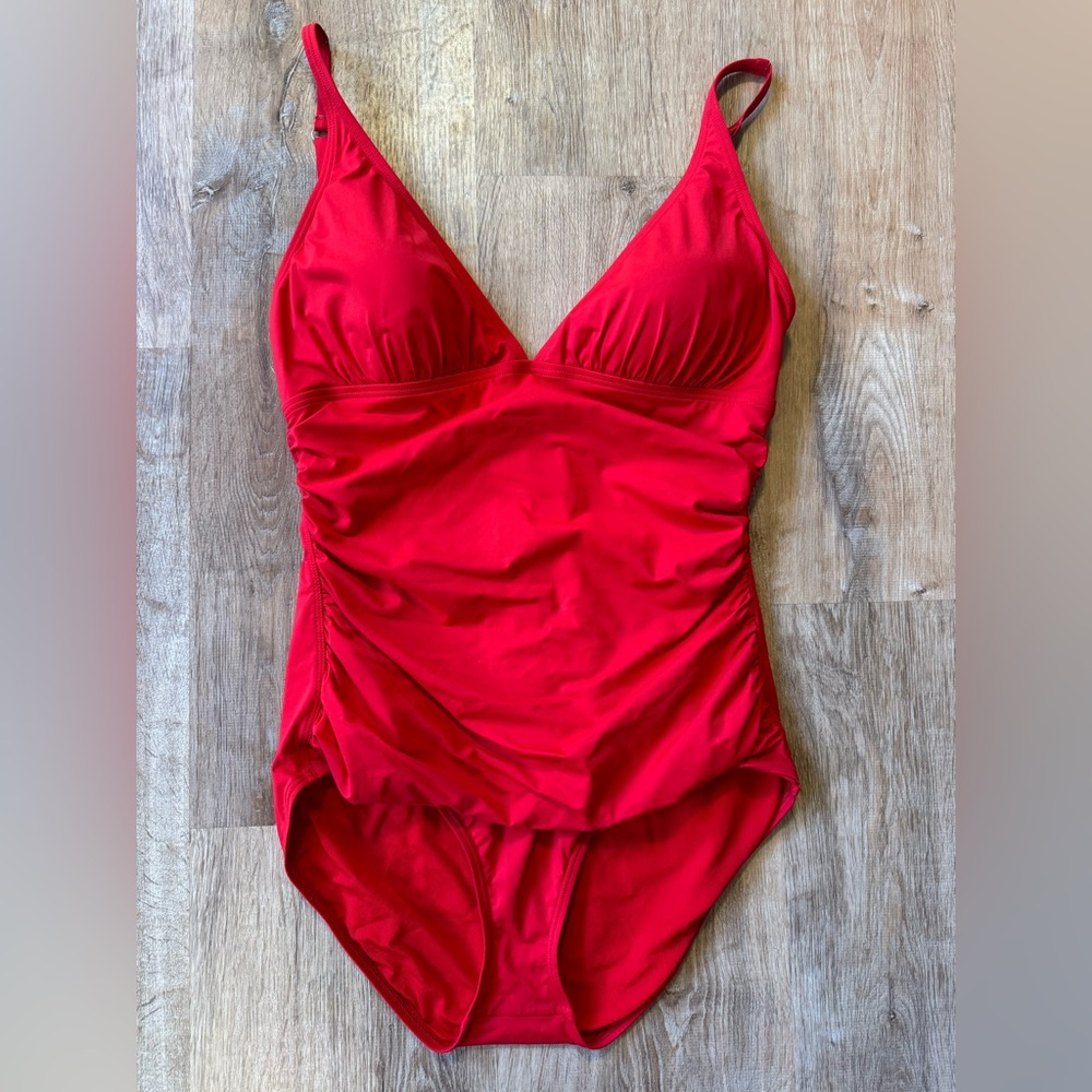 Tommy Bahama Classic Red One-Piece Swimsuit